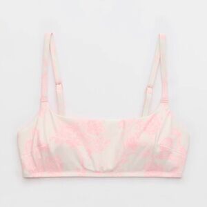 AERIE STRAIGHT SCOOP BIKINI TOP WOMENS!